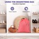 thumbnail image 5 of Uxcell 5Pcs Bolsa con Cordón de Poliéster 210D, Bolsa de Almacenamiento de Viaje Impermeable Plegable de 10 x 12 Pulgadas, Bolsa Cinch para Gimnasio, Viaje, Senderismo, Amarillo, 5 of 7