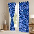 thumbnail image 3 of Homewish Leopard Print Blackout Curtains Set of 2 (52x84 Each), Blue Cheetah Print Curtain, 3 of 5