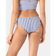 thumbnail image 2 of Roxy Stripe Out Lace Hipster Full Bikini Bottom - Size M - Color: Bijou Blue, 2 of 6