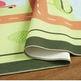 thumbnail image 4 of Everwash™ Imagine Jungle Road Kids Machine Washable Area Rug, Green/Yellow, 3'x5', 4 of 9