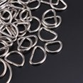 thumbnail image 3 of GOOHOCHY 120Pcs Metal D Rings Silver Double Sided Plating for DIY Belts Harness Clothes, 3 of 6