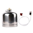 thumbnail image 2 of Miulika Stainless Steel Gas Bottle Inflatable Gas Tank Fuel Canister Container Empty Refillable for Outdoor Cooking BBQ Camping 2.2L, 2 of 9