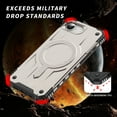 thumbnail image 2 of Allytechgroup Magnetic Case for iPhone 16e, Support Wireless Charging & Car Phone Mount Slim Lightweight Hard PC Shockproof Protective Back Cover Bumper for iPhone 16e, Gold, 2 of 7