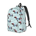 thumbnail image 2 of Balery Dachshund Dog Puppy Vintage Canvas Backpack for Men and Women - Large Capacity, Durable Travel Laptop Bag for School, Work, Hiking, and Outdoor Activities, 2 of 7
