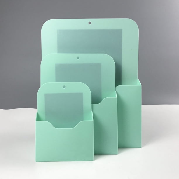 Práctico archivador de pared magnético, marcador para pizarra blanca, caja de almacenamiento versátil, contenedor de escritorio, refrigerador fácil de almacenar