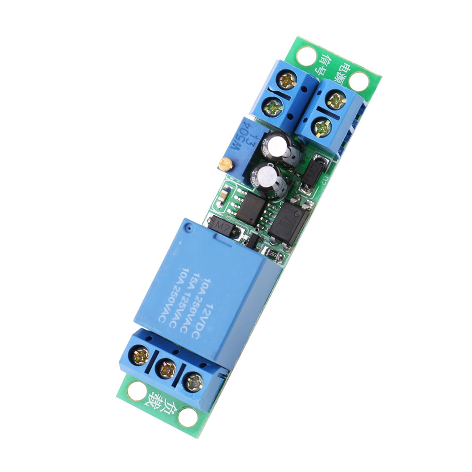 DC12V Variable Timer Relay Module 0-25 Seconds PLC Signal Trigger Turn On Off 