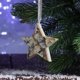 thumbnail image 1 of Colgante decorativo de estrella navideña Fiudx de madera para puertas y árboles de Navidad, 1 of 6