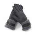 thumbnail image 2 of LEKODE Wool Liner Gloves Winter Gloves Workout Gloves Winter Gloves Men Biking Gloves Women Thermal Gloves Men Hiking Gloves for Men Warm Gloves for Men Gray A, 2 of 3
