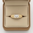 thumbnail image 3 of 2 CT Emerald Cut Diamond Solitaire Ring, Bezel Setting Engagement Ring, Signet Statement Ring, Anniversary Ring, Minimalist Ring., 3 of 4