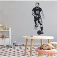 thumbnail image 2 of SOCCER - Removable Home Living Room Ar Silhouette Decoration Football Superstar Design Vinyl Wall Decal - Adhesive Kids Teens Bedroom Famous Soccer Player Wall Sticker 16" x 40", 2 of 3