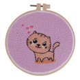thumbnail image 1 of Kits de Inicio de de Animales de Dibujos Animados Estampados - Gato BLESIY Kits de inicio de perforadoras, 1 of 8
