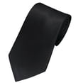 thumbnail image 1 of Men's Dress Tie, Solid Polyester Fashion Necktie for Business, 8cm Hand Tied Formal Work Accessory for Daily Parties Dating, 1 of 8