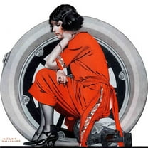 Marmont Hill "Flat Tire" by Coles Phillips Painting Print on Canvas