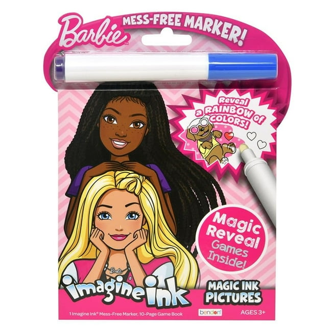 Libro para colorear y actividades Bendon Barbie Imagine Ink