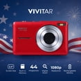 thumbnail image 2 of Vivitar PopCam America 250 Digital Camera – USA Celebration Edition, Old Glory Red 48MP Camera with Full HD 1080P Video, 3" Flip Screen, 16X Zoom Compact Vlogging Camera with Built-in Mic, 2 of 5