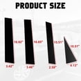 thumbnail image 2 of Xotic Tech Pillar Post Side Door Window Cover Trim Pre-Cut Molding, Compatible with Honda CRV 2023-up (Glossy Black), 2 of 9