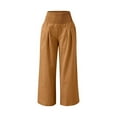 thumbnail image 4 of Women's Pants Straight Leg Baggy Brown Pants Womens Pants Casual Soft Pants Womens Pants Trendy, 4 of 4
