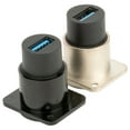thumbnail image 3 of Shisuyan USB Panel Mount Pass Through Connector Plug and Play 2Pcs 1.3*1.2*1In, 3 of 9