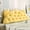 Bear Ear Yellow, variant on Luxury Velvet Bed Rest Pillow - Ergonomic Headrest for Reading/Watching TV - Machine Washable with Zipper - 8 Colors (Bear Ears Design)