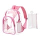 thumbnail image 1 of Mochila transparente para estadios | Bolsa transparente homologada para conciertos y eventos deportivos | Mochila transparente multibolsillos de 30 x 40 cm para hombres, mujeres y niños | Para, 1 of 1