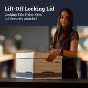 Bankers Box Stor/File Medium-Duty - Letter/Legal, White 3 Pk