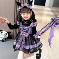 thumbnail image 2 of Kawaii Sanrio Kuromi Spring Autumn Girl Cute Cartoon Lolita Dress Birthday Party Role Play Tutu Pretty Dress Dress Gift Girl, 2 of 5