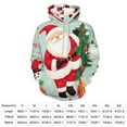 thumbnail image 2 of Hoodies Christmas Santas And Festive Elements Sweatshirt Pullover Men And Women Fashion Hoodie, 2 of 6