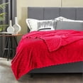 thumbnail image 3 of unique Decorative Soft Fuzzy Large Flannel Fleece Bed Blanket King Size 108" x 90, 3 of 5