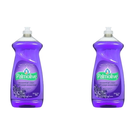 2 pack bottles Palmolive Essential Clean Lavender Scent Dish Liquid (28 fl oz x 2 )
