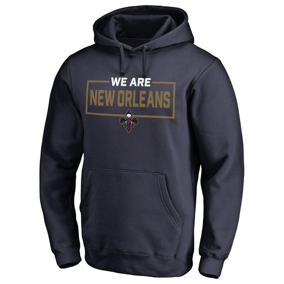 Men's Navy New Orleans Pelicans We Are Iconic Collection Pullover Hoodie