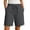 Dark Gray, variant on JUSLIO Womens Shorts,Lightweight with Pockets High Waist Mid-Length Shorts,Faux Linen,Army Green,Size L