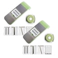 thumbnail image 1 of Oleegame 2PC Vegetable Slicer Multifunctional Grater Cheese Grater Kitchen Vegetable Chopper Cut Set For Lemon Vegetable Slicer Multi Potato Chip Green, 1 of 8
