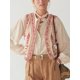 thumbnail image 2 of HH TRAF Chaleco sin mangas con cuello en V sólido de moda de verano para mujer, chaleco informal con fajas bordadas de un solo pecho para mujer, 2 of 5