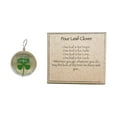 thumbnail image 1 of Wmool Lucky Crystal Four Leaf Clover Hug with Card St Patricks Day, 1 of 8