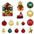 thumbnail image 4 of Christmas Ball Ornaments - 72 Sets of Christmas Balls Electroplated and Painted with Unique Christmas Decorations Christmas Decorations, 4 of 5