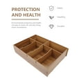 thumbnail image 2 of OUNONA 1Pcs Multi Grid Storage Box Wood Material Simple Design Cash Container for Adults Home Use, 2 of 8
