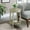 Antique White, variant on Round Table with Bottom Shelf | Great for Primary Living Spaces | Adds Sophistication and Storage Function