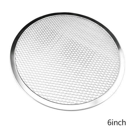 

Aluminium Alloy Pizza Screen Round Non-stick Mesh Pan Bakeware Tool for Kitchen