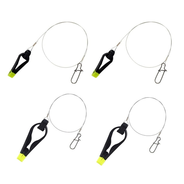Downrigger Line Release Clips 18 Inch Leader with Snap Weight Release Clips for Planer Board Downrigger Trolling Offshore Fish 4pcs 1012 1022