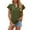 Army Green, variant on Scyoekwg Womens Summer Short Sleeve Tops V Neck Elegant Shirts Dressy Casual Blouses Trendy Solid Color Loose Lightweight Blouses (Army Green,L)