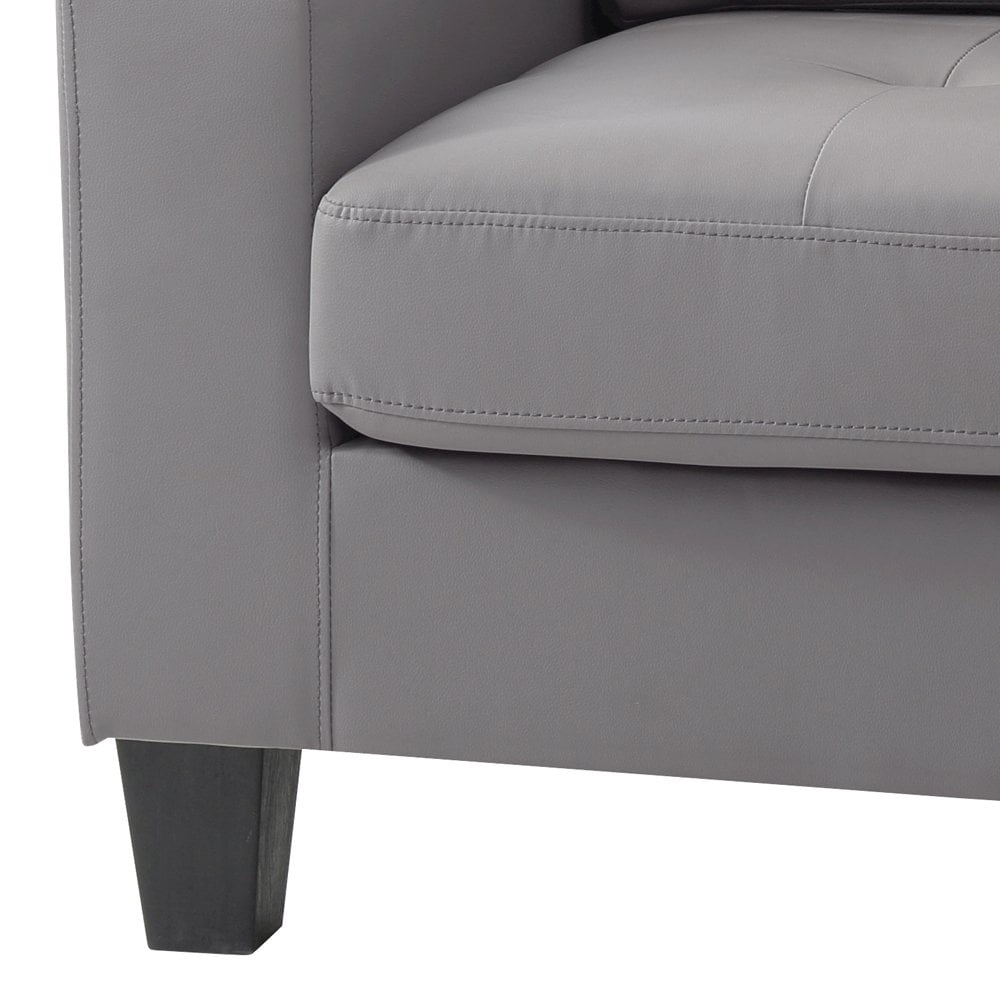 Glory Furniture Newbury Accent Chair in Gray Color