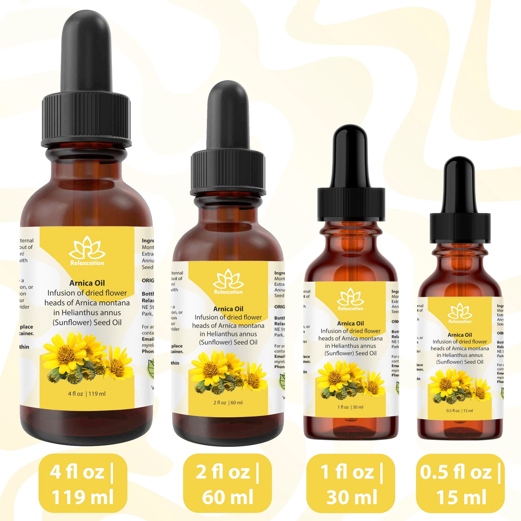 Pure Arnica Organic Oil – Unrefined, Massage & Skincare Treatment