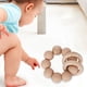 thumbnail image 4 of para la dentición Apaciguar la incomodidad Sin rebabas para bebés Juguetes para la dentición para bebés para de Marrón claro Baoblaze Perlas de dentición, 4 of 8