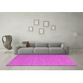 thumbnail image 3 of Ahgly Company Indoor Round Abstract Pink Contemporary Area Rugs, 6' Round, 3 of 4