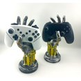 thumbnail image 5 of LIBACUKN Gaming Controller and Headphone Stand, Cyberpunk Robot Mechanical Arm Design, Desktop Holder for Gaming Accessories, Black (Retro), 5 of 9