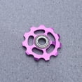 thumbnail image 3 of Milisten 2Pcs Aluminum Alloy Bike Wheel Rear Derailleur Pulley 11T for (Purple), 3 of 5