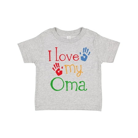 

Inktastic I Love My Oma Grandchild Gift Gift Toddler Boy or Toddler Girl T-Shirt