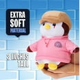 thumbnail image 3 of Pudgy Penguins Plush Buddies (Series 2) with Pink Hoodie and Brown Hat, 3 of 5