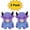 2 Pack-Purple, variant on Sulaicai Highland Cow Squishies, Slow Rising Sensory Fidget Stress Ball for Anxiety Relief, Easter Basket Stuffer Party Favor Gift for Cow Lovers (Yellow)