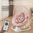 thumbnail image 4 of Baby Swing FasonBaby Electric con 10 melodías y 5 velocidades, color rosa, 4 of 9